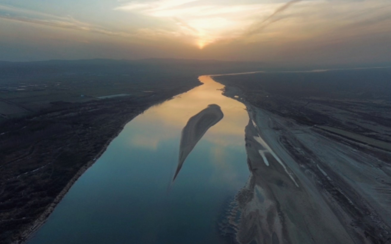 孟州市黄河湿地航拍.by大疆mini3.