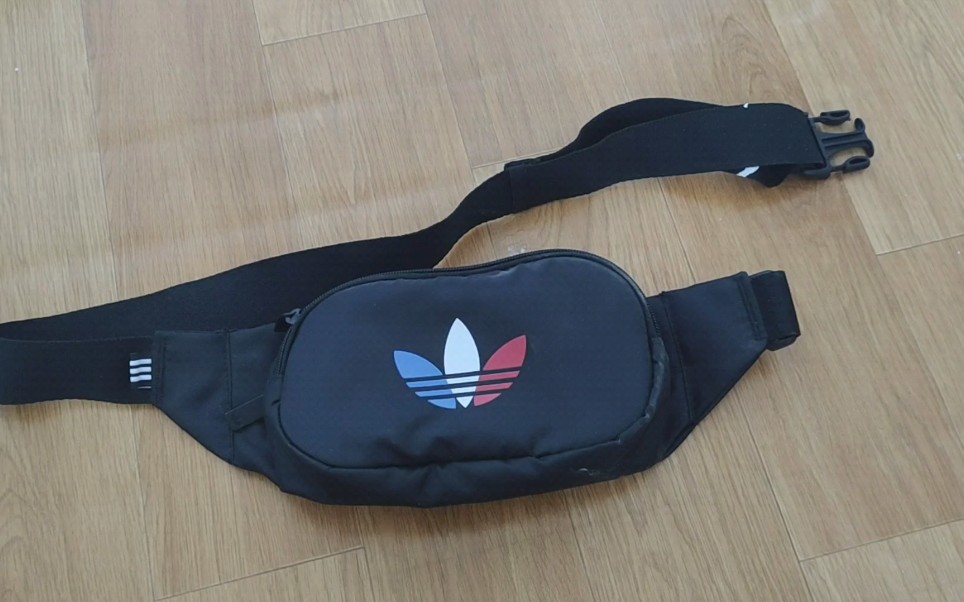 adidas originals 阿迪达斯 三叶草 TRICLR WAISTBAG 运动包 黑色哔哩哔哩bilibili