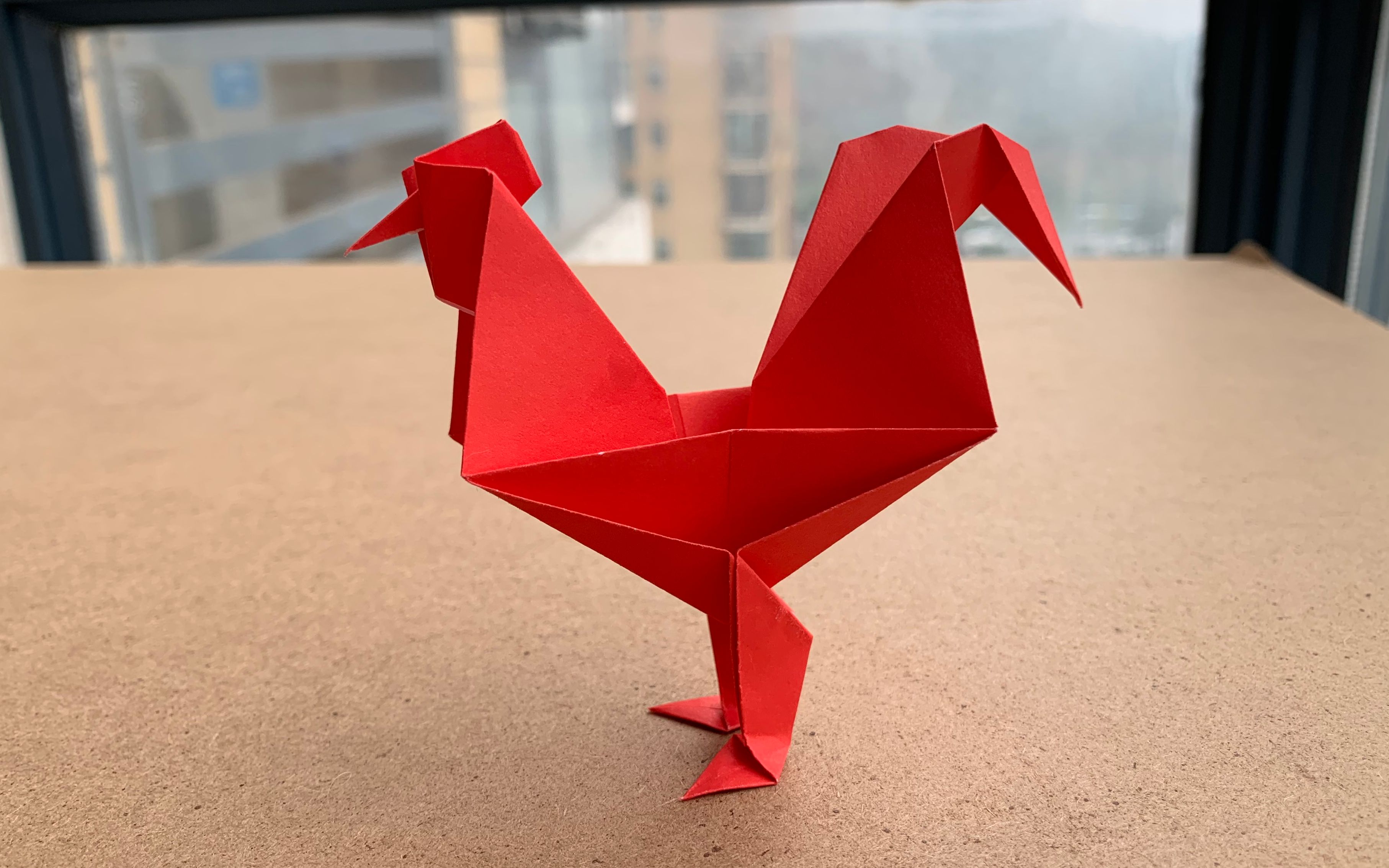 折纸教程大公鸡