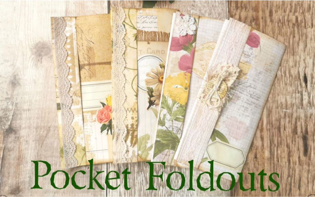 【Junk journal】背景纸制作口袋造型延展本教程|手帐拼贴Pocket Foldouts  Shabby Bobunny's Botanical哔哩哔哩bilibili