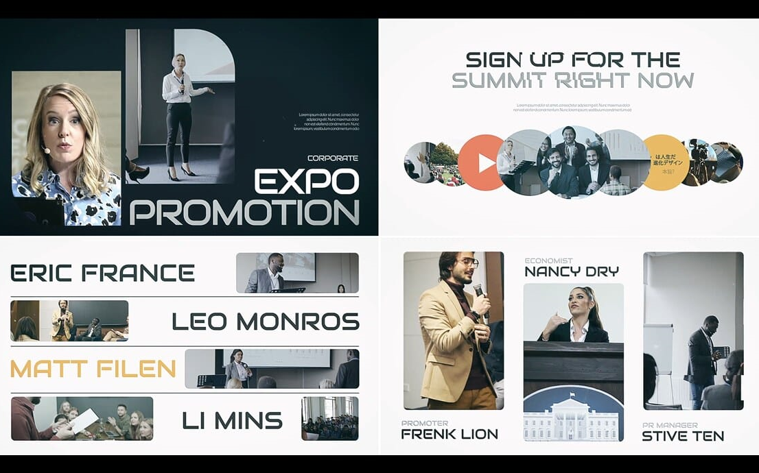 ae模板-公司宣传片视频模板商务团队企业公司人物介绍视频 产品介绍