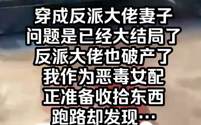 穿成反派大佬妻子问题是已经大结局了反派大佬也破产了我作为恶毒女配正准备收拾东西跑路却发现…哔哩哔哩bilibili