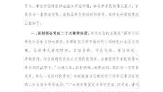 预备党员2022年11月思想汇报