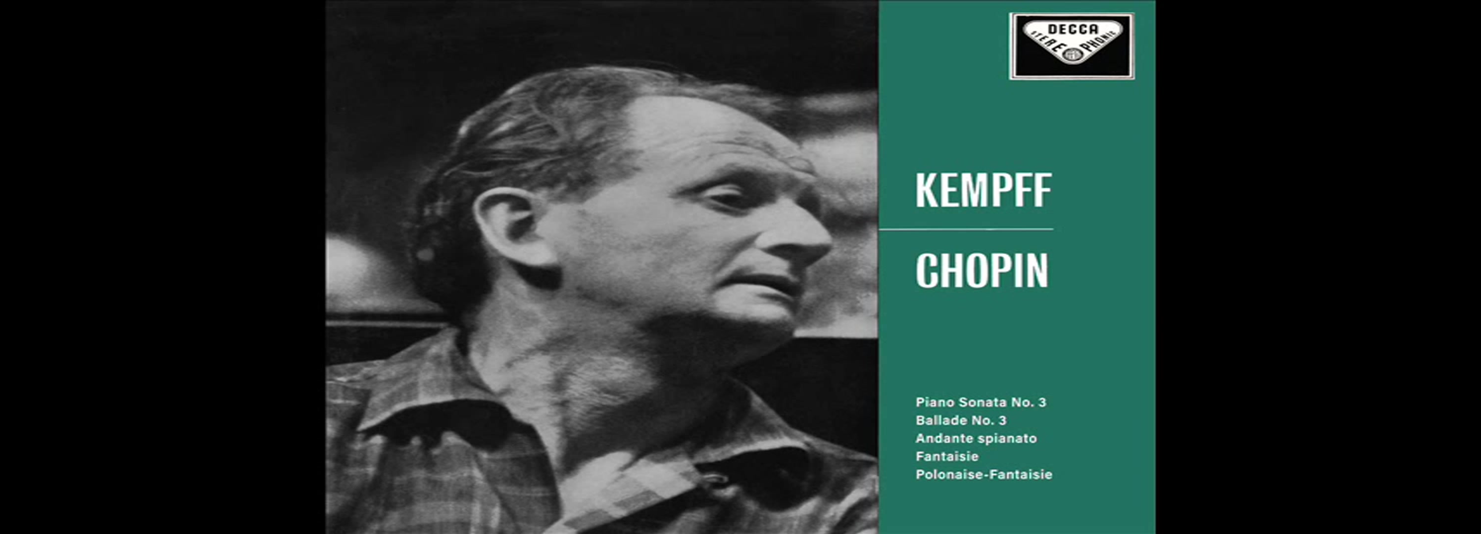 [图]Kempff - Chopin: Piano Sonata No. 3; Ballade No. 3 etc.