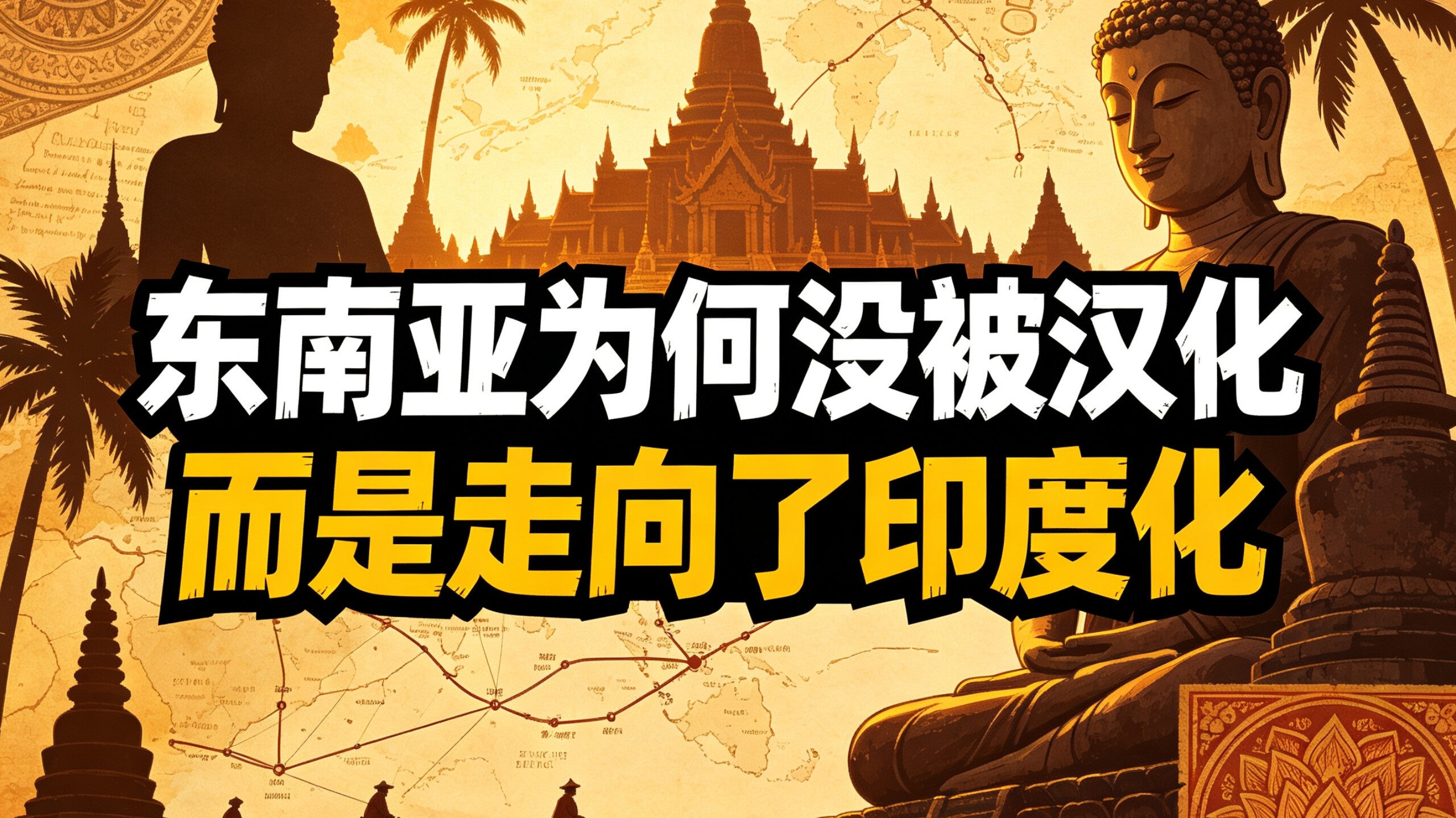 古代东南亚为何没有被汉化，而是走向了印度化？