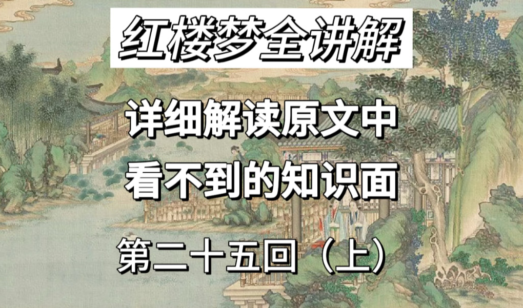 从你不知道的角度解读《红楼梦》,这就叫做家贼难防啊!哔哩哔哩bilibili