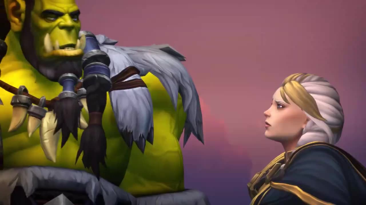 魔兽世界82cg中吉安娜一搭手萨尔突然明白的事情