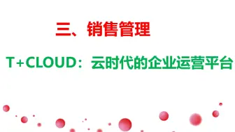 03用友T+销售管理使用教程
