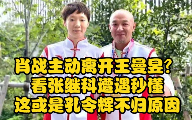 肖战主动离开王曼昱?看张继科遭遇秒懂,这或是孔令辉不归原因哔哩哔哩bilibili