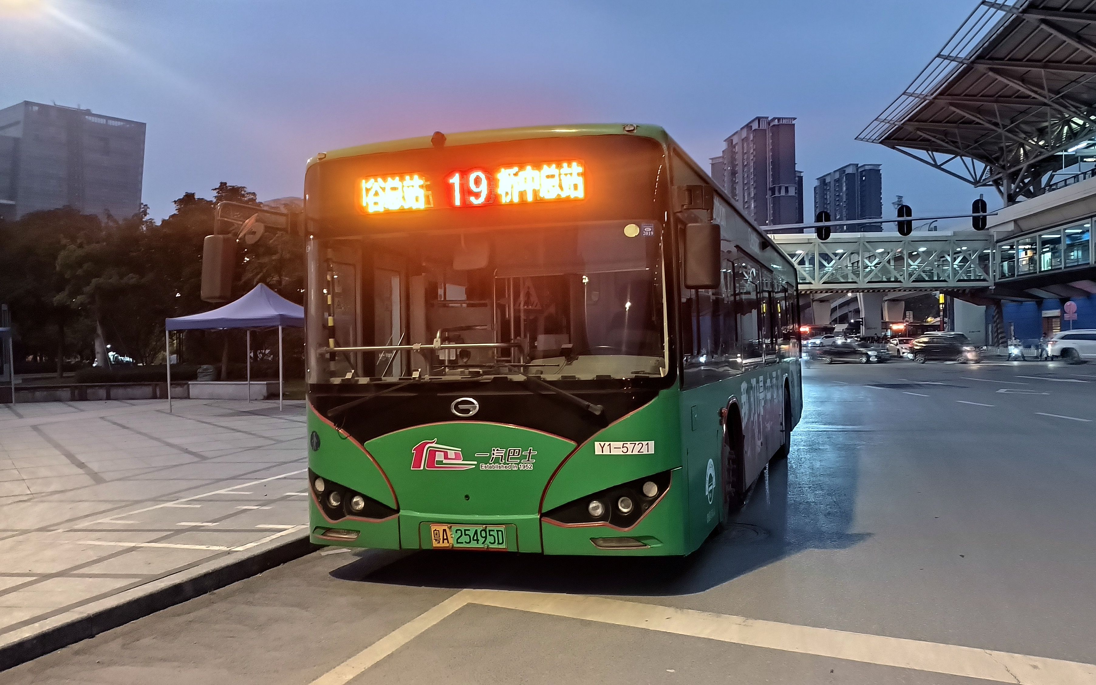 【scpa】广州公交19路改线区间原速(鹤洞路西-广州市培英中学)区间