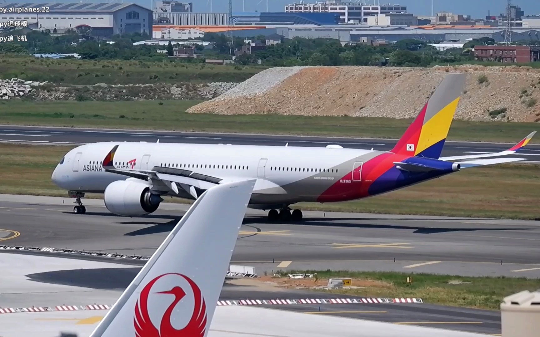 韩亚航空罕派a350执飞台湾航线