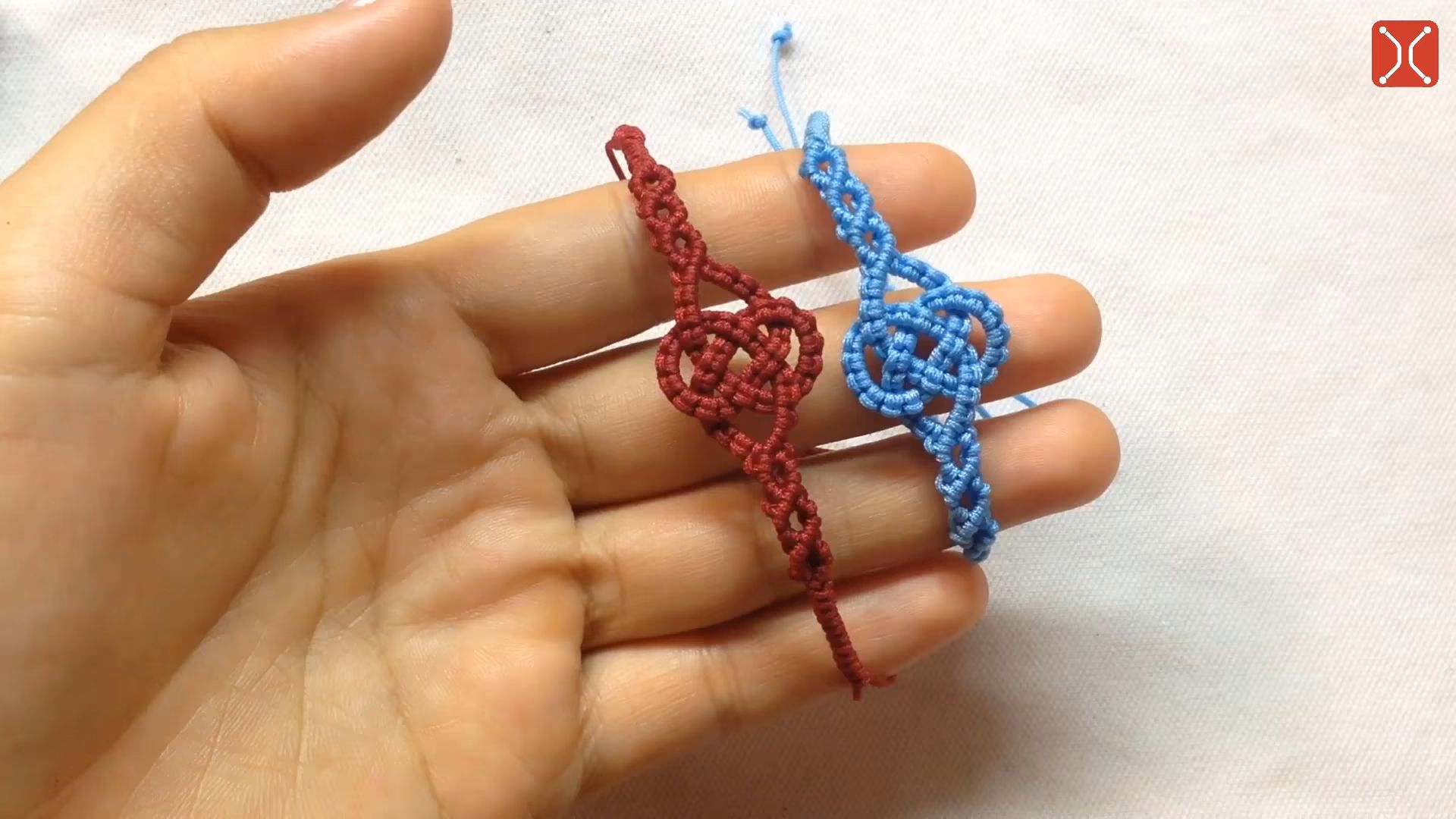 【macrame tita】双钱手链挂件绳编编制教程macrame bracelet