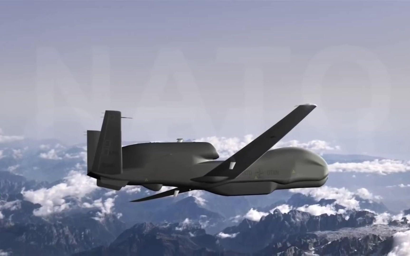 多角度全方位向你介绍美国rq4全球鹰高空无人侦察机