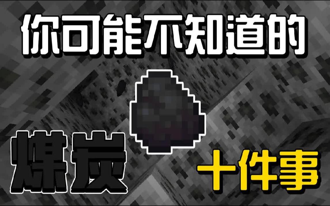 你可能不知道的煤炭的10件事!!!【秋风一点都不麦块学】我的世界