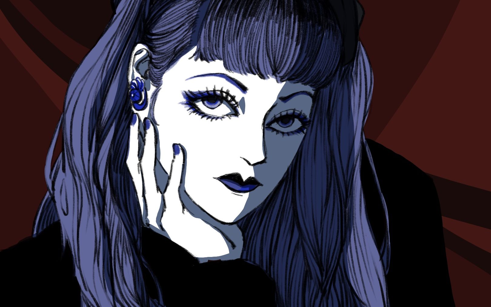 活动作品manasama画美女