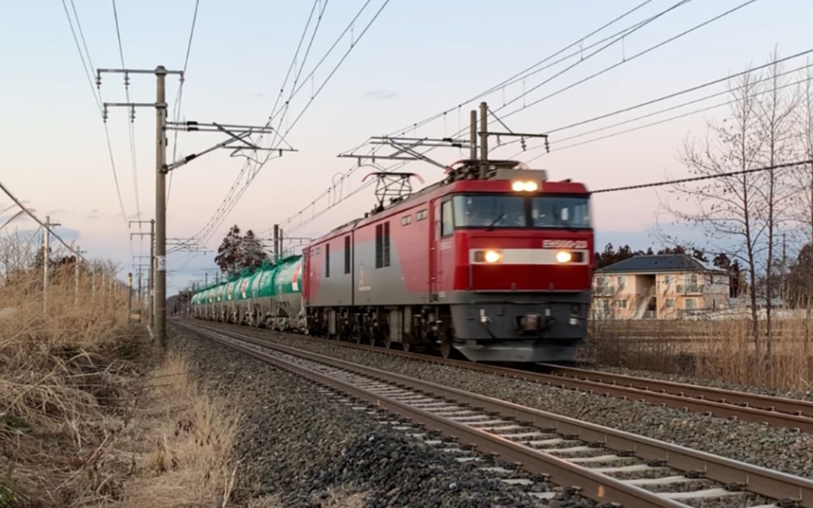 日本铁路黄昏下的东北本线