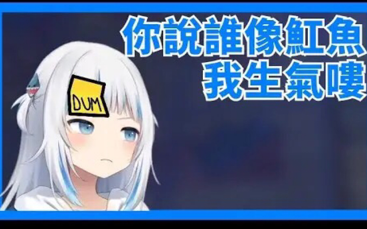 gawrgura被聊天室激怒的gura沉默了好一阵子vtuber中文翻译hololiveen