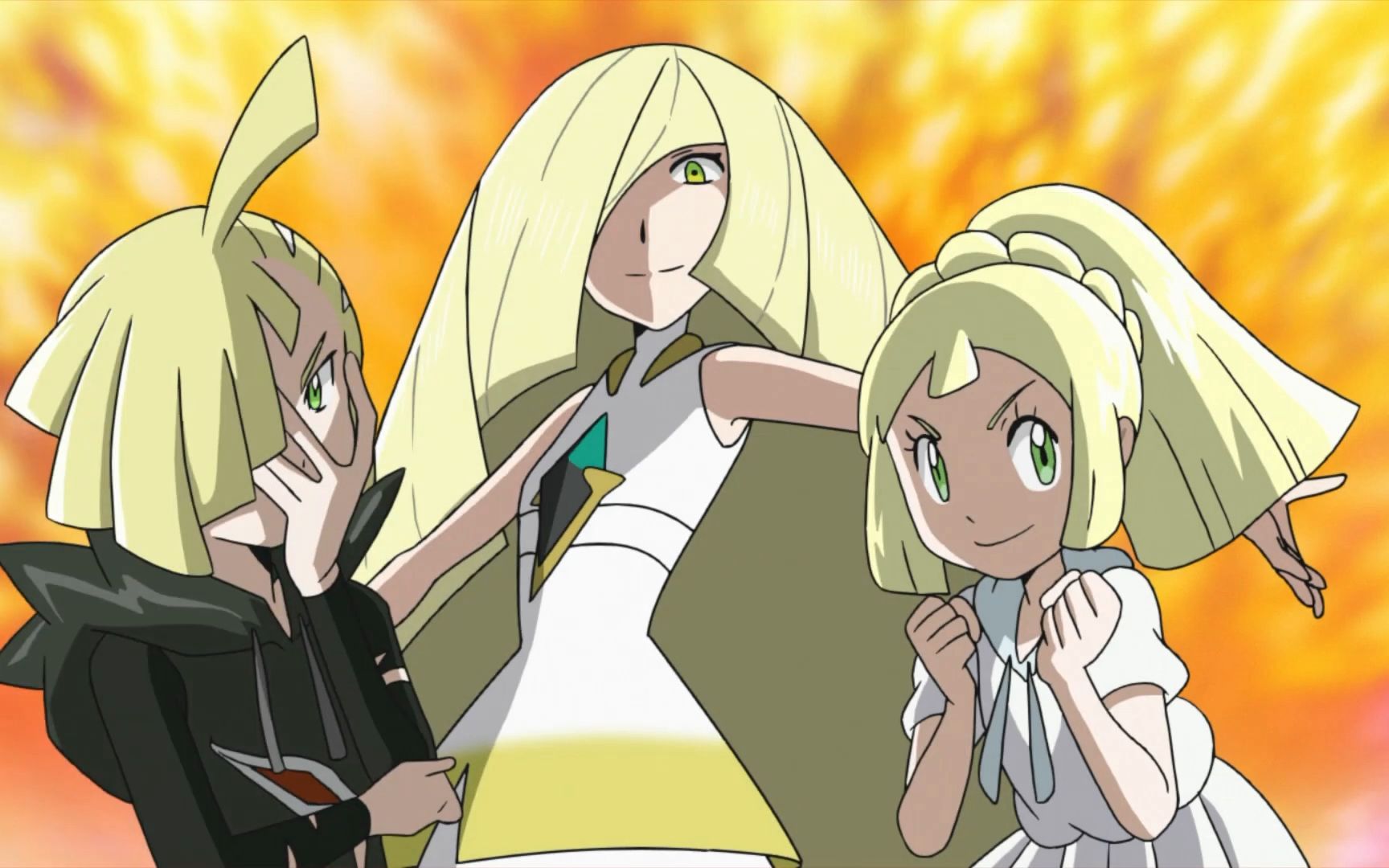 露莎米奈&战斗!格拉吉欧&莉莉爱加油 - 宝可梦大师