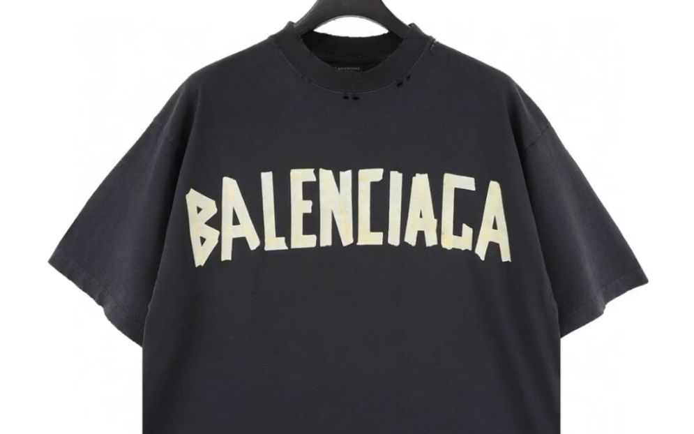 說一下balenciaga巴黎世家膠帶短袖