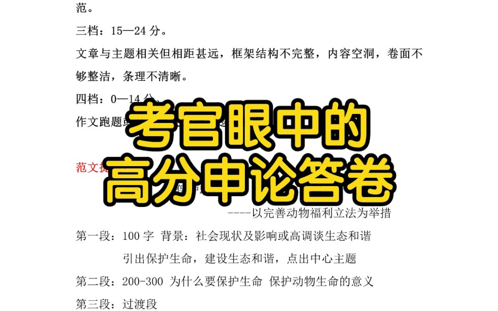 申论80+你抓住这些得分点,小白也能成大神!我们拿公务员国省考真题举个栗子,公务员考试申论阅卷规则考官原版,非常珍贵哦~哔哩哔哩bilibili