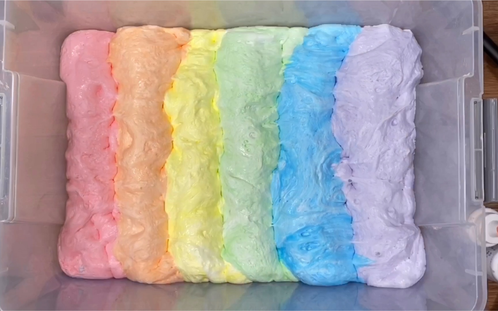 『slime』一份耗时一天超超超大制作彩虹棉花!碰见彩虹吃定彩虹!