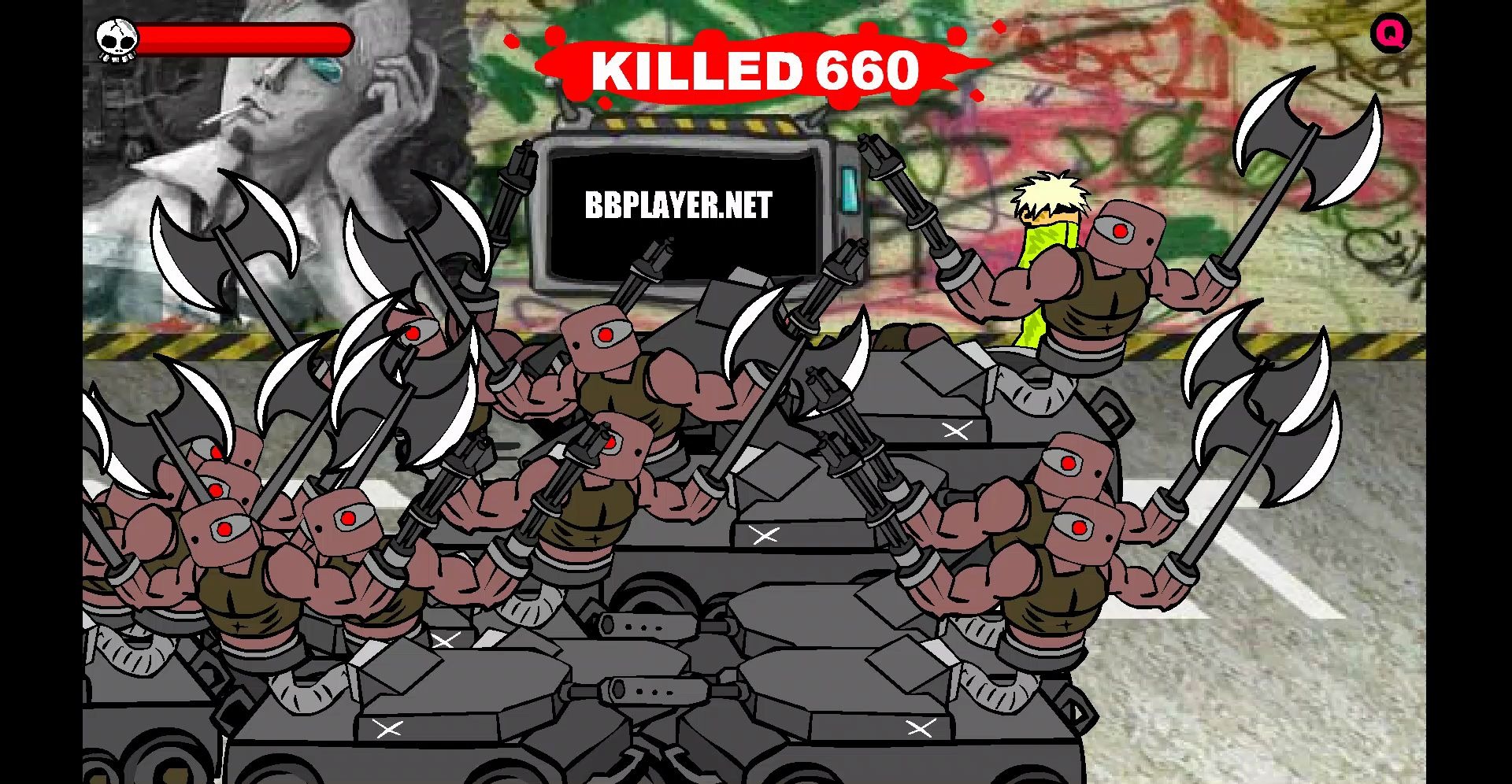 【闪客快打3】【无伤】困难难度赤手空拳无伤打爆十二大机器人!