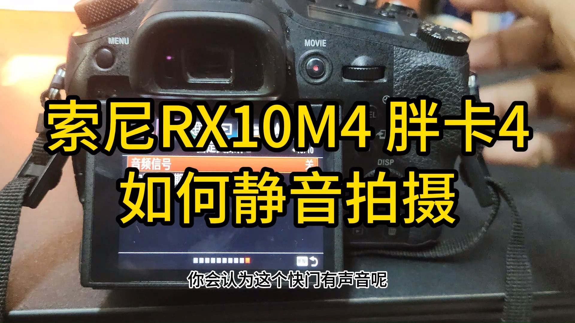 索尼rx10m4 胖卡4如何静音拍摄