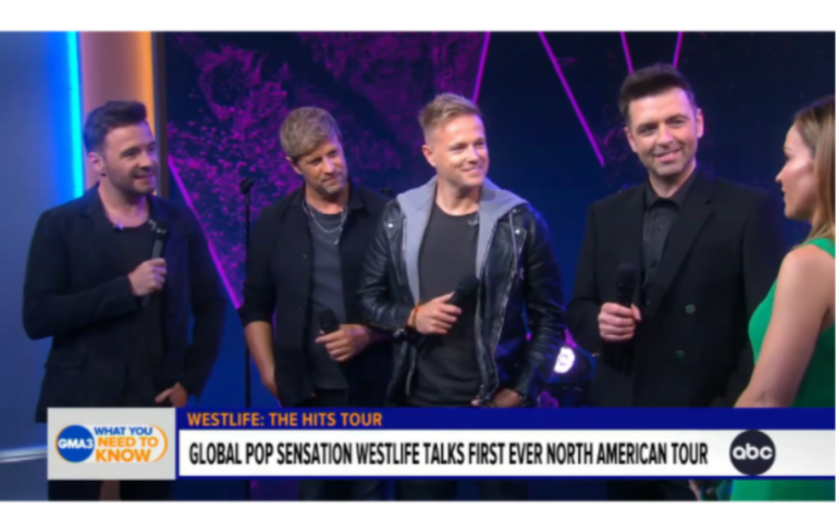 [图]【Westlife】【中字】最新早安美国【GMA】现场表演Hello my love