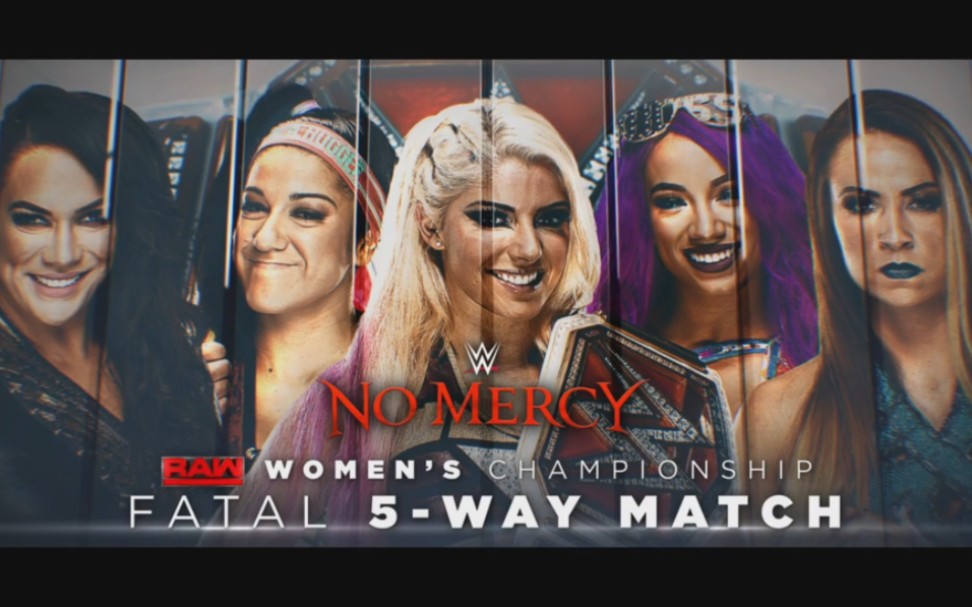 No Mercy 2017.09.24 Nia Jax vs. Bayley vs. Alexa Bliss vs. Sasha Banks vs. Emma哔哩哔哩bilibili