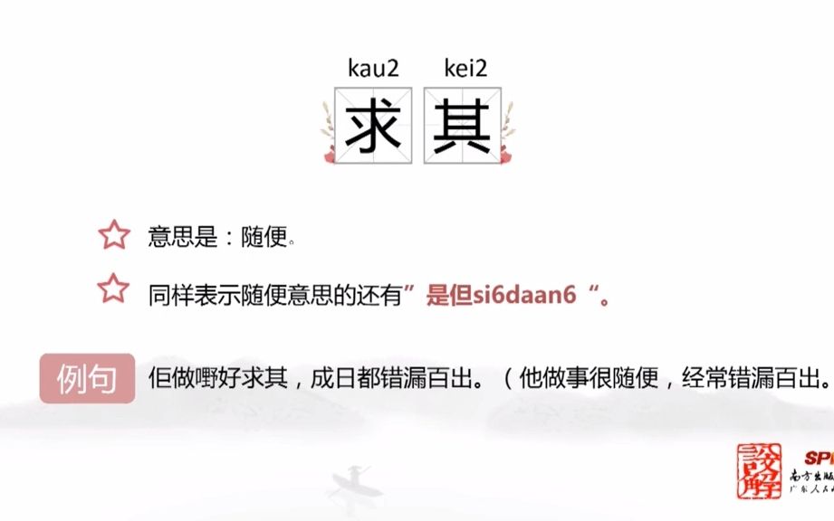 【方言知识】 粤语“求其”“是但”表示“随便”的意思.哔哩哔哩bilibili