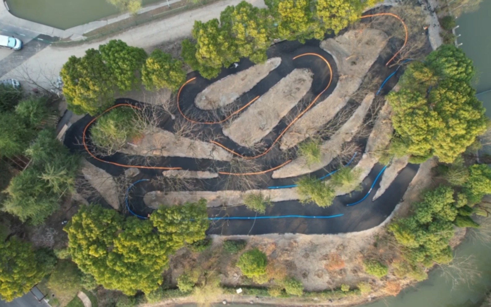 上海嘉定华亭镇乡悦华亭·飞驰泵道完工交付,上海又多一个好玩的场地