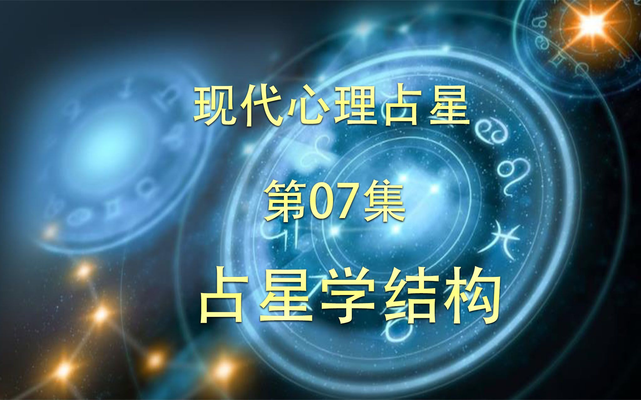 [图]第07课-现代心理占星-占星学结构