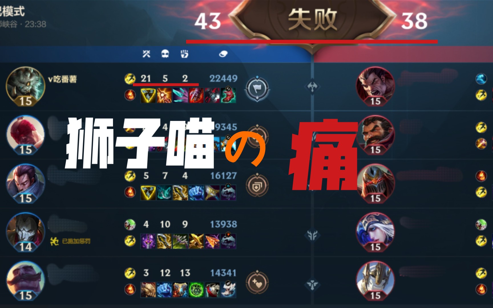 【lol手游】狮子喵の一生(路边的茶楼)