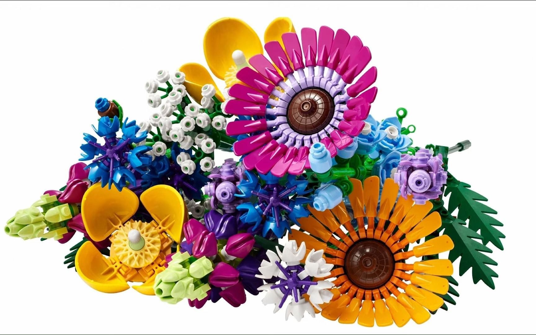 乐高10313仿真花束拼装视频教程