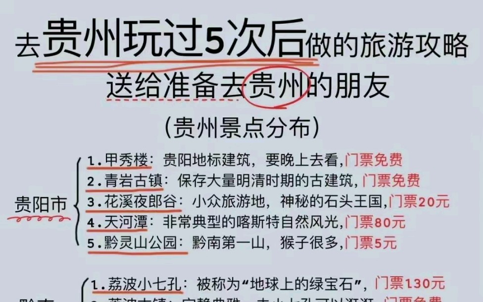 我想去旅行,贵州怎么玩?详细版攻略图奉上,建议你收藏起来!哔哩哔哩bilibili