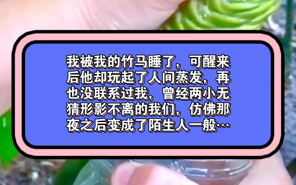 铭《小萌最爱》我被我的竹马睡了,可醒来后他却玩起了人间蒸发,再也没联系过我,曾经两小无猜形影不离的我们,仿佛那夜之后变成了陌生人一般…哔...