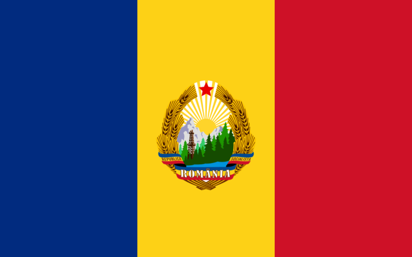 罗马尼亚党旗图片
