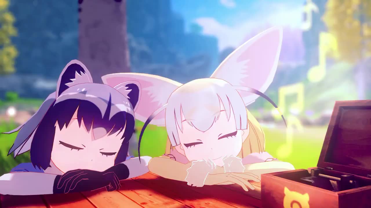 naby阿莱桑和菲内克趴在一起听八音盒里的ぼくのフレンド