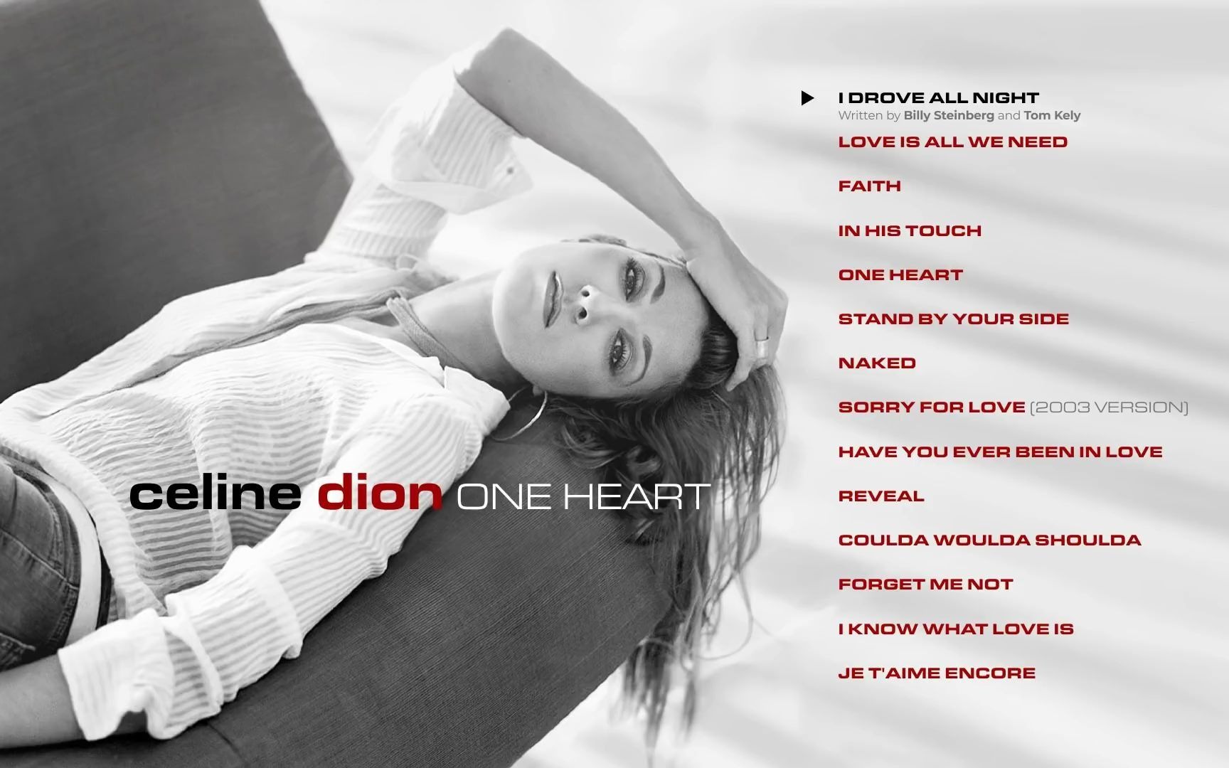 [图]专辑连听 - 席琳迪翁 Celine Dion One Heart