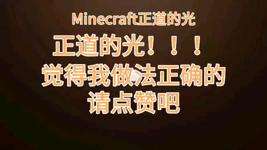 我的世界minecraft:正道的光