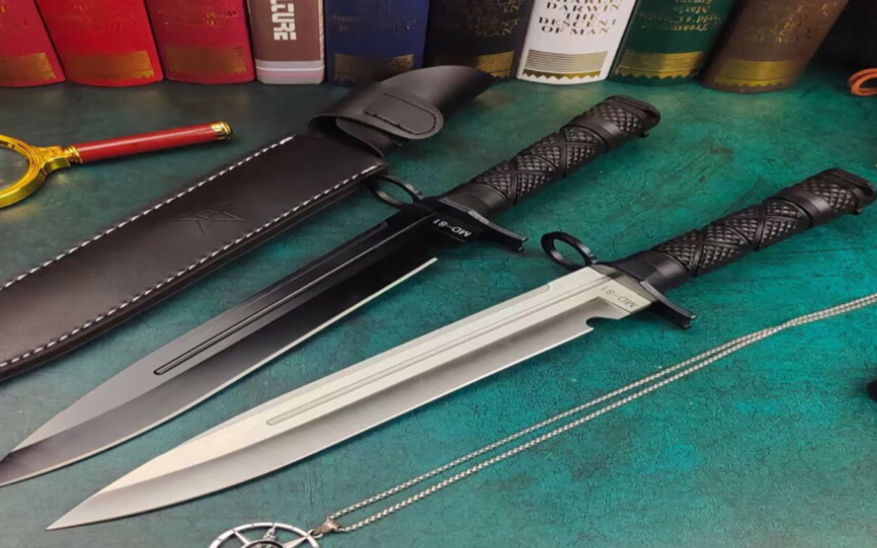 丛林版八一军刀战术直刀军刺 户外野营刀生存刀救生刀