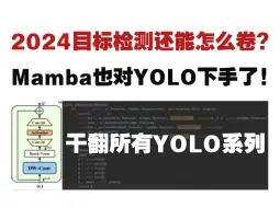 Download Video: 2024目标检测还能怎么卷？ Mamba也对YOLO下手了！干翻所有YOLO系列