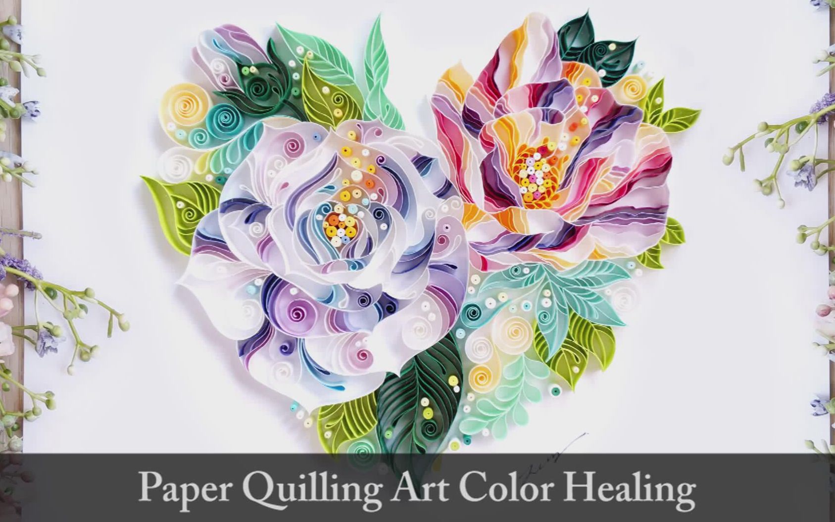 衍纸(Quilling)衍纸线条速写 心灵之花哔哩哔哩bilibili