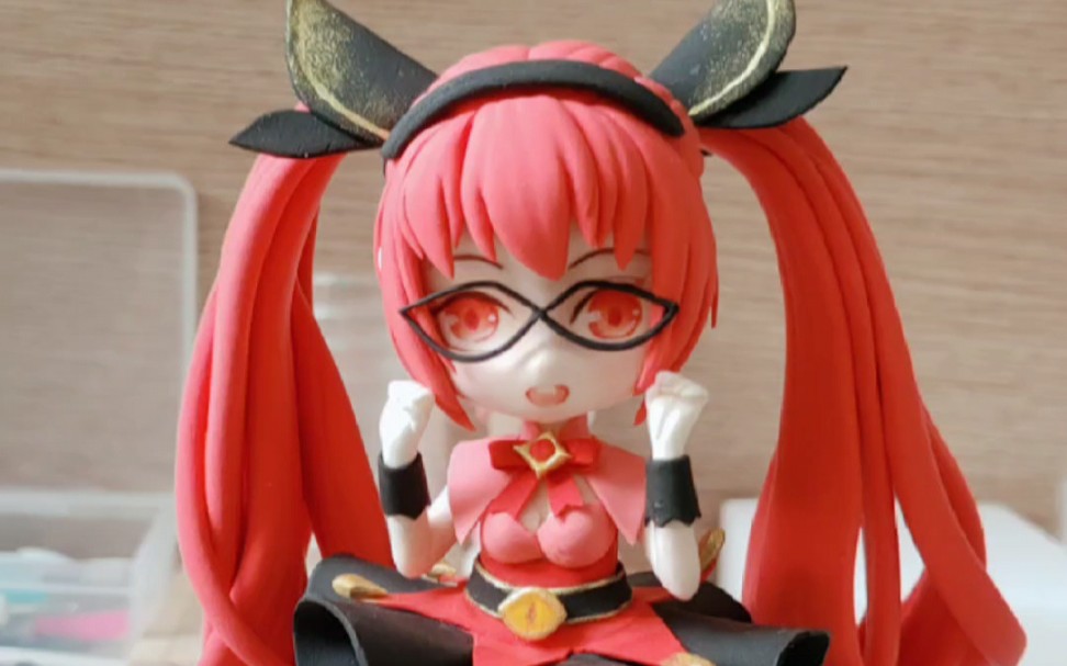 王者荣耀安琪拉粘土手办自制