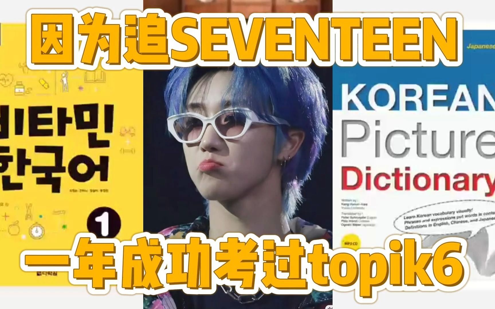 【韩语资料】因为喜欢SEVENTEEN!!成功考过topik6!!真的很爽!!!哔哩哔哩bilibili