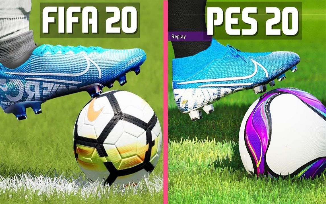 [图]《FIFA 20》 vs 《实况足球2020》 游戏画面对比 1080P视频