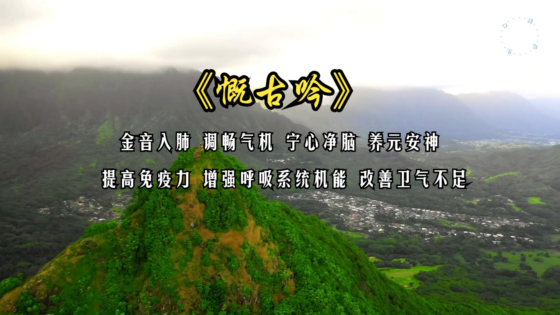 金音入肺 调畅气机 宁心净脑 养元安神 提高免疫力 增强呼吸系统机能 改善卫气不足《慨古吟》净化肺气 平心静气 用脑过度者可常听用 缓解疲劳哔哩哔哩...