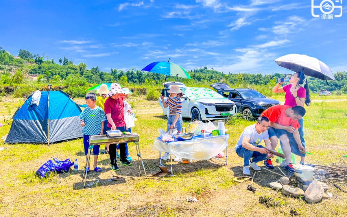 潼南天竺坝,重庆最美的野炊露营地之一,五一期间比景区还热闹哔哩哔哩bilibili