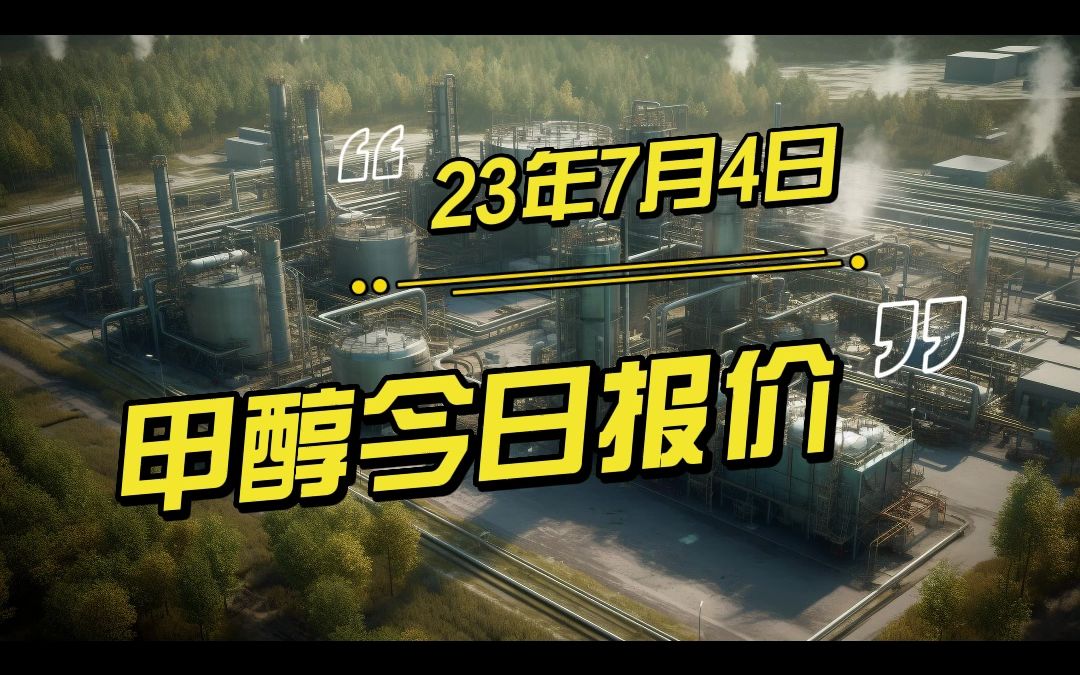 2023年7月4日甲醇价格分享哔哩哔哩bilibili