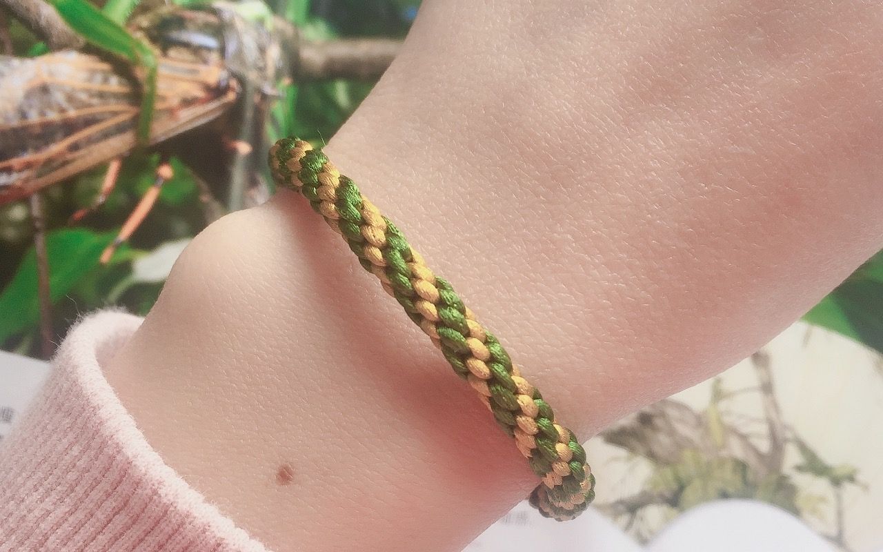 8股辫系列教程之双色螺旋纹手链diy亲子手工_哔哩哔哩 (゜-゜)つロ